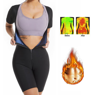 Power Burn Zipper Fitness Jumpsuit