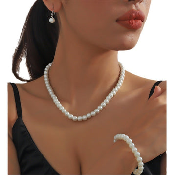 Pearl Tassel Jewelry Set