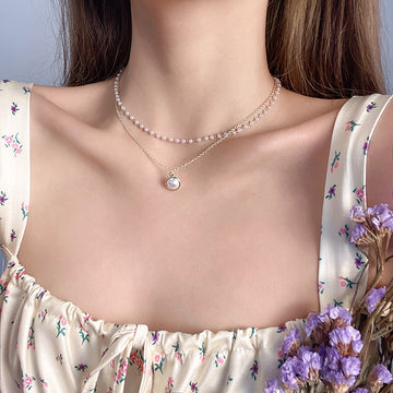 Double-Layer Pearl Necklace