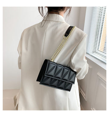 Small Square Shoulder Bag with Chain