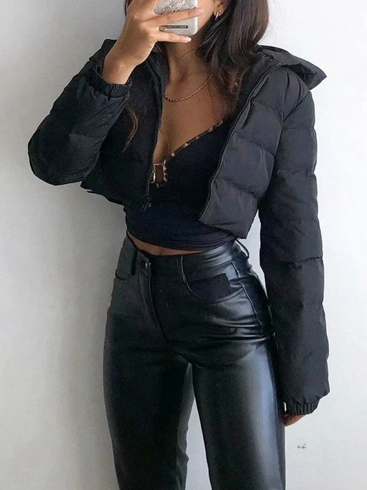 Hooded Jacket with Zipper
