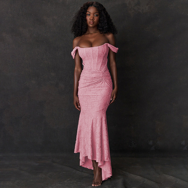 Mozision Off-Shoulder Sexy Evening Dress