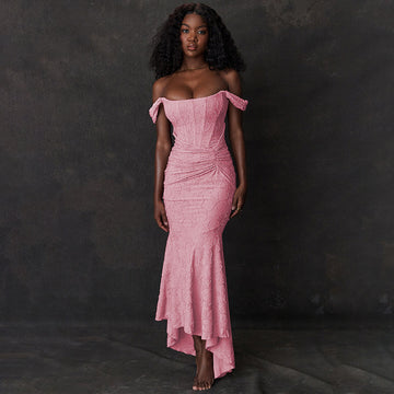 Mozision Off-Shoulder Sexy Evening Dress