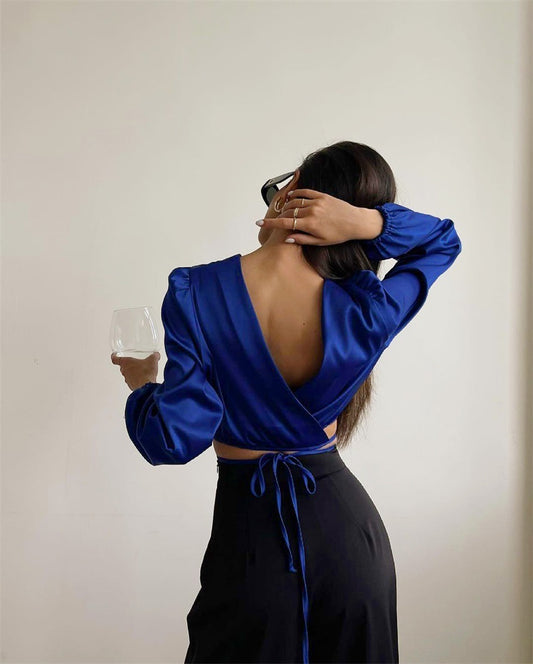 New design long sleeve blouses