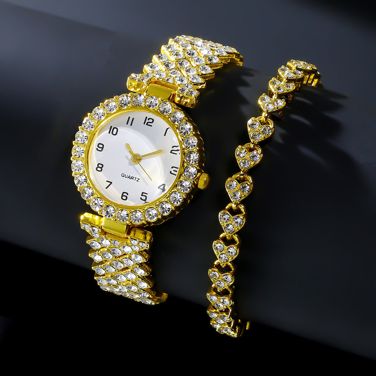Luxury 2-Piece Women’s Watch & Bracelet Set