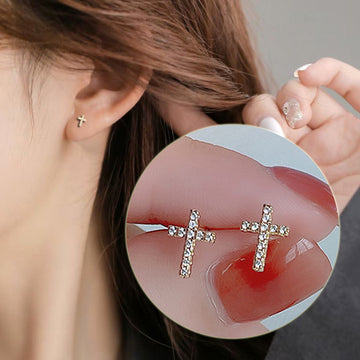 Stainless Steel Cross Earrings