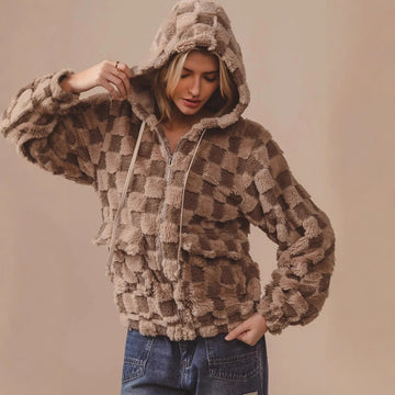 Plush Hoodie Sweatshirt