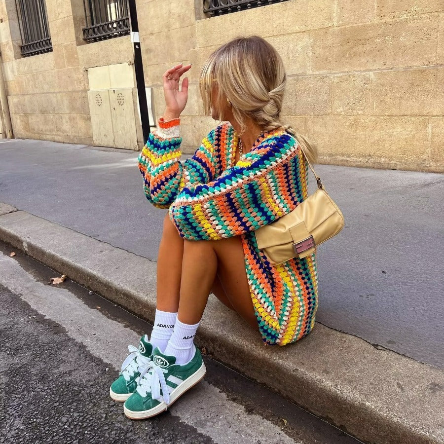 Women's Rainbow Cardigan