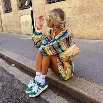 Women's Rainbow Cardigan