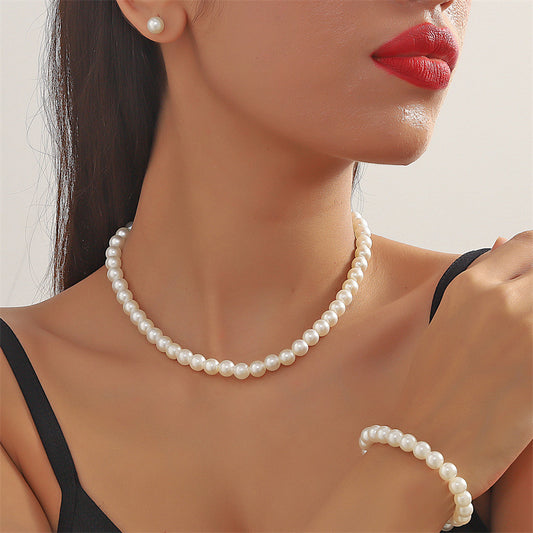 Pearl Tassel Jewelry Set