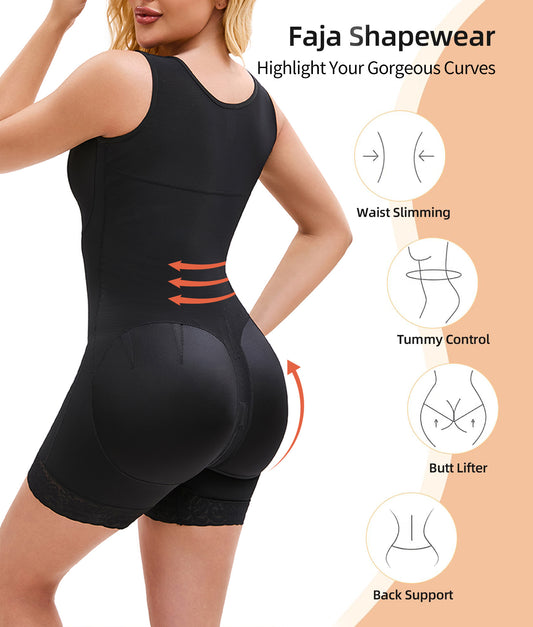 Women’s Full-Body Shapewear – Tummy Control & Butt Lifter Bodysuit