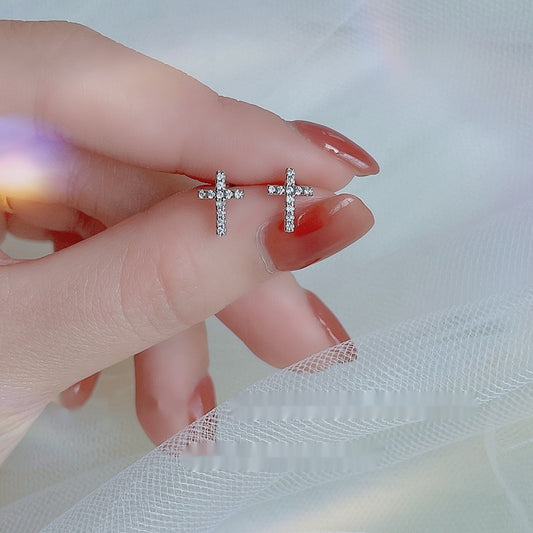 Stainless Steel Cross Earrings