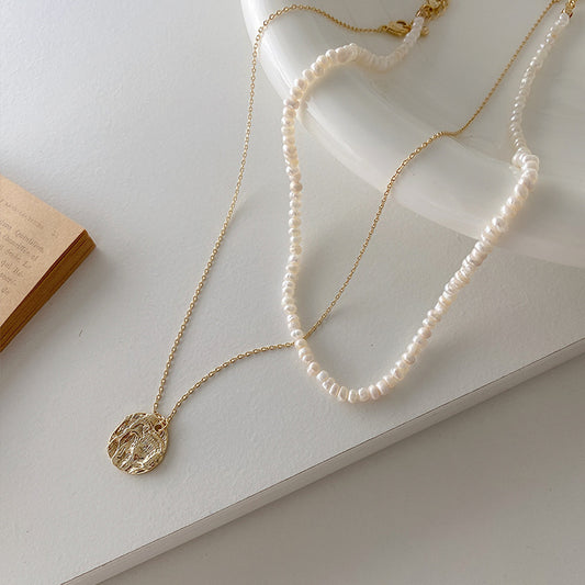 Necklace with Two Pearls