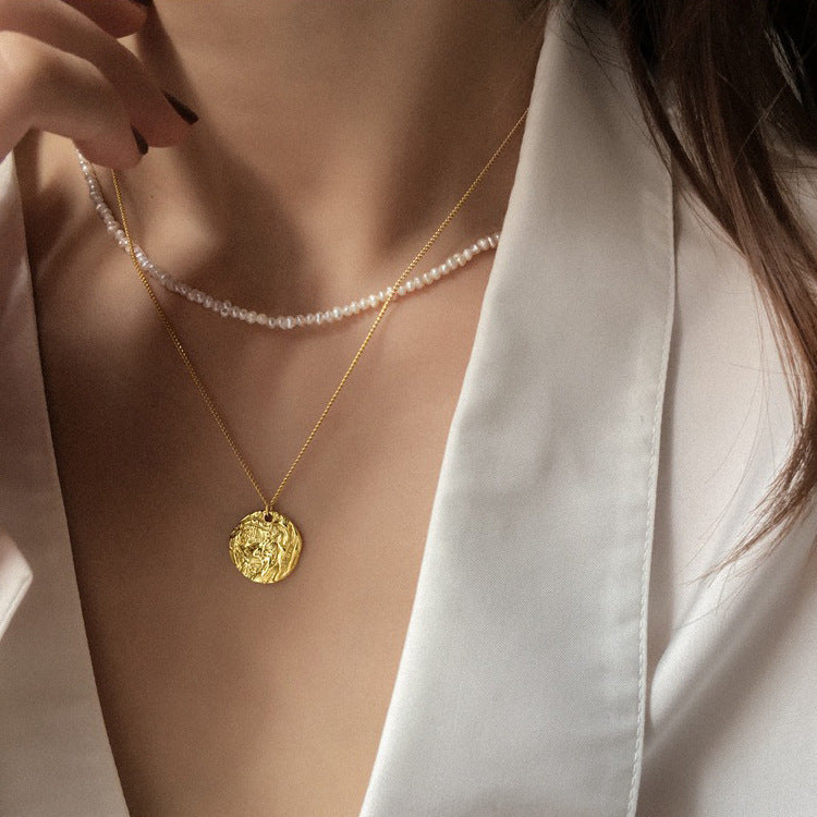 Necklace with Two Pearls