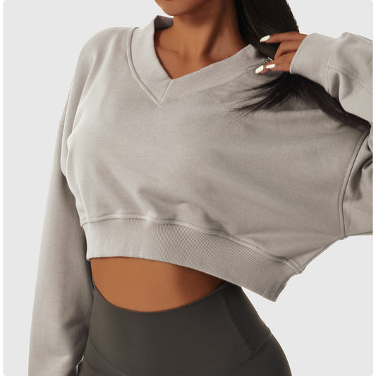 Versatile Casual Blouse with V-Neck