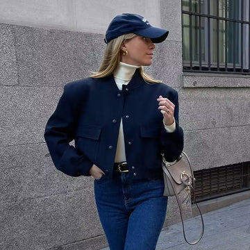 Casual Women's Jacket with Pockets