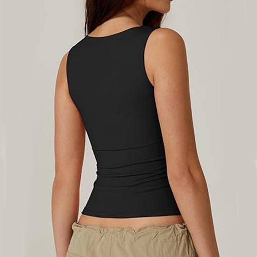 Slim Square-neck Tank Top